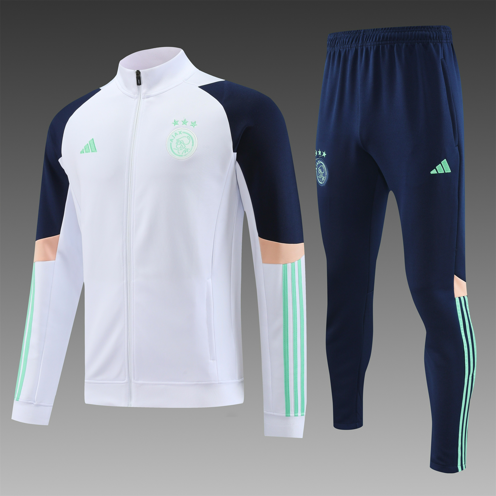 Ajax 23-24 Jacket Training Tracksuit - White